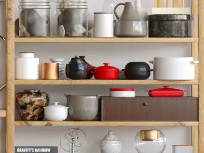 Decorative set Office 3D model