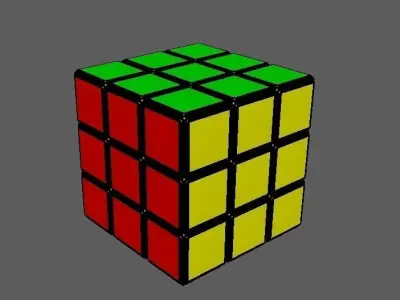 Rubiks cube Free low-poly 3D model