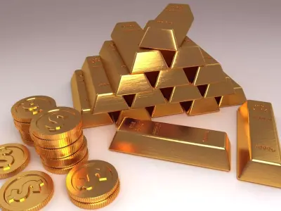 goldbar metal precious value casino scanned 3D model