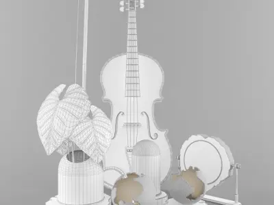 Decorative Set 01 3D model