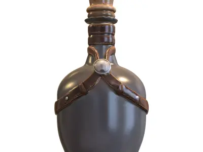 Cursed Potion Bottle Pack Low-poly 3D model