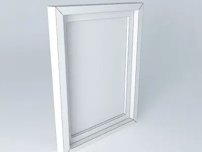 Transport rectangular glass frame Free 3D model