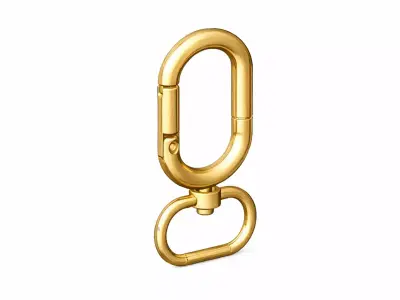 Luxury Metal Bag Hook Premium Purse Carabiner 25mm 3D print model