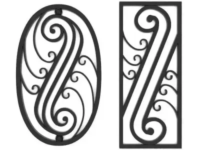Wrought iron elements vol 3 3D model