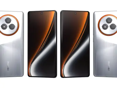 Realme NARZO 80 Pro 5G Racing Green And Silver High Poly 3D model