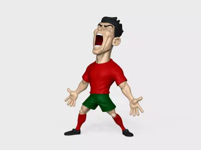 Cristiano Ronaldo Miniature - Caricature CR7 3D print model
