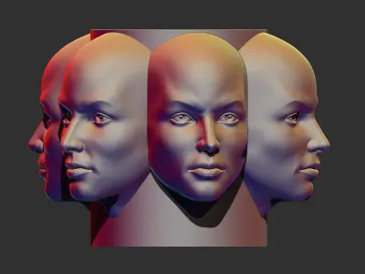 Face pot 3D print model 3D print model