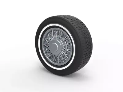 Wire wheel 2 Scale 1 to 10 3D print model