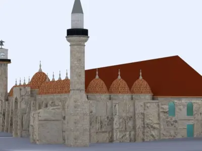 Historical Mosque Low-poly 3D model