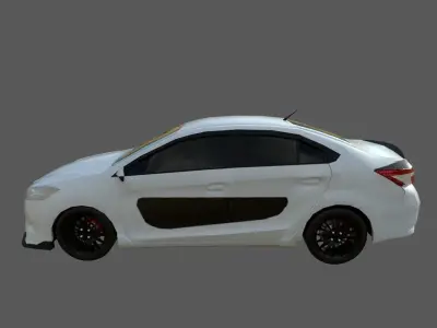 Vios 2013 Low-poly 3D model