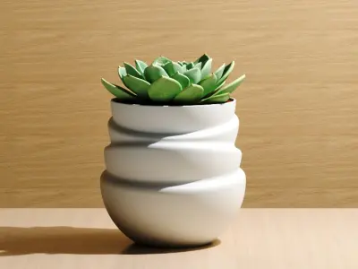 Floating Spheres Planter 3D print model