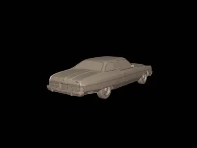 chevrolet caprice classic 1975 3d print model 3D print model
