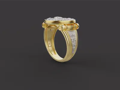 Bear Ring 53151 3D print model
