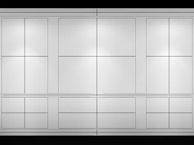 HQ Lowpoly Wall Molding - 2 Sets - 80 4K Maps  Low-poly 3D model