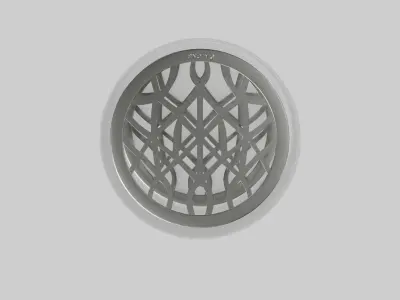 Meadow Vase Small Silver Low-poly 3D model