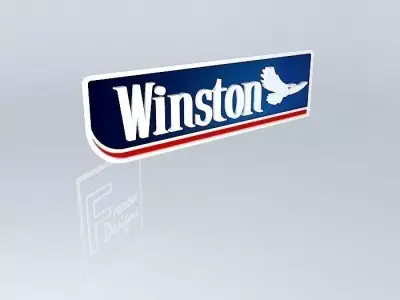 SIGNAGE WINSTON 3D LOGO Free 3D model