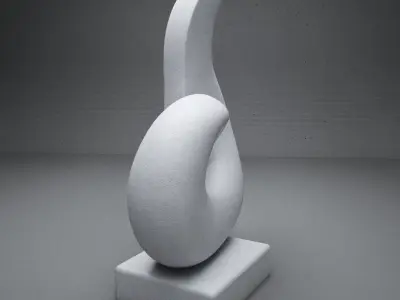 modern Abstract  sculpture 01 3D model