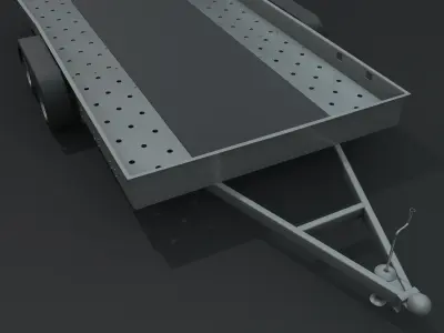 Car Trailer 3D model