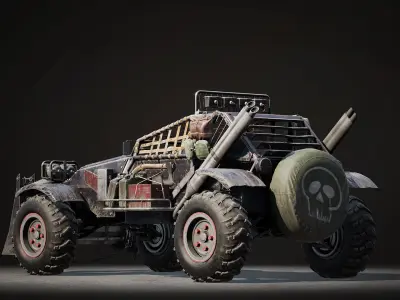 Last Guns - Armageddon 3D Buggy Low-poly 3D model
