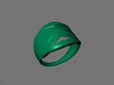 Women Ring Plain Ring Ready STL 3DM Models Womens Rings 3D print model 63