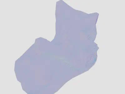 Cute Cat in Cozy Slipper Toy Low-poly 3D model