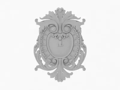 Cartouche Ornament 005 3D model