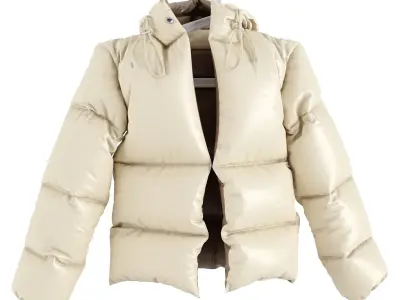 Jacket Moncler Isadora on a Hanger 3D model