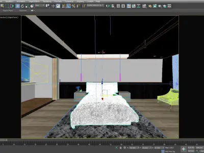 Minimalist  bedroom 3D model