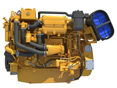 Industrial Diesel Engine 3D model