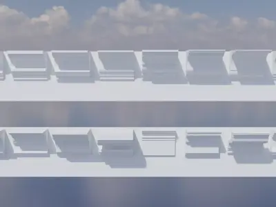 Moulding Pack Low-poly 3D model