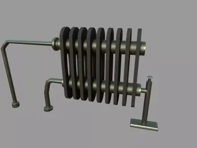 Radiator metal Low-poly 3D model