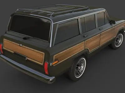 Jeep Wagoneer Low-poly 3D model