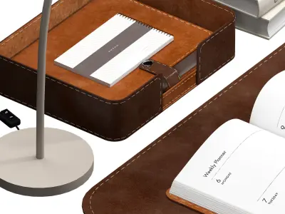 Decorativeset01 desk set 3D model