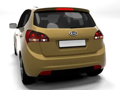 KIA VENGA LOWPOLY Low-poly 3D model