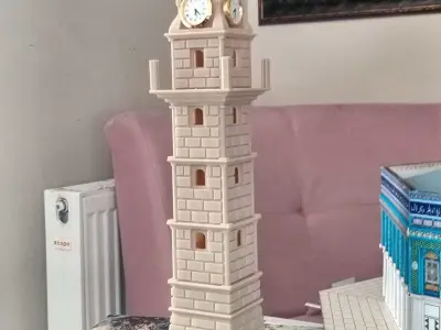 Turkiye Yozgat Clock Tower model  - yozgat saat kulesi model  Low-poly 3D model