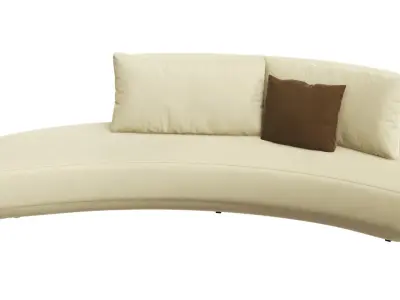 Audrey curved sofa by Massimo Castagna 3D model