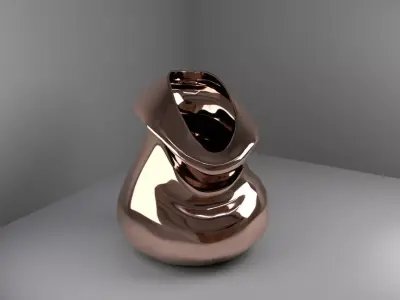 Copper vase 3D model