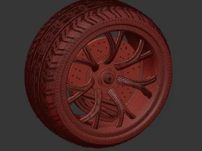 Wheels tyres for car - tyres for car 3D model