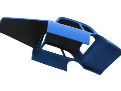 Shell of Vintage Asphalt Modified stock car V4 Scale 1 to 25 3D print model