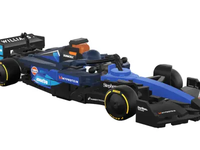 Wikibricks3D - 77249  Williams Racing FW46 --- Full Decal 3D print model