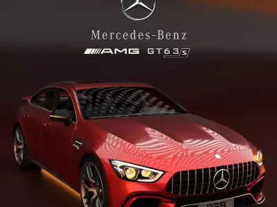 Mercedes Benz AMG GT 63s Detailed 3D model 3D model