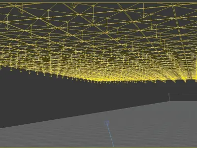 Modern Showroom Low-poly 3D model