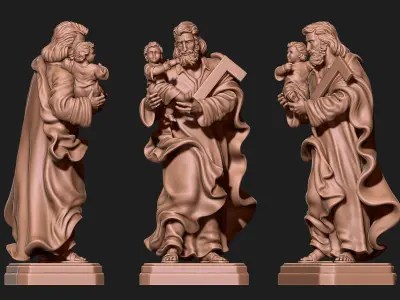 Jose y Jesus - Joseph and Jesus CNC 3D print model