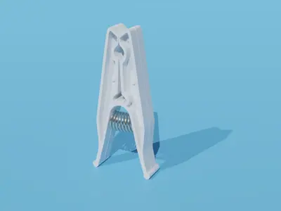 Clothespin 3D print model