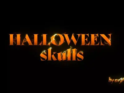 Halloween Skulls for candle 3D print model