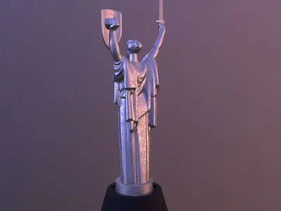 Mother motherland Low-poly 3D model