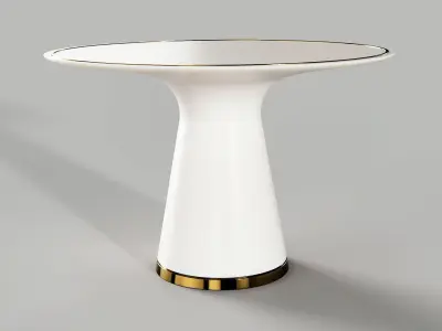 Oval Dining Table 3D model