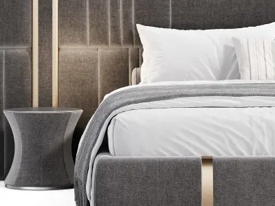 Nova bed by Hessentia Cornelio Cappellini 3D model