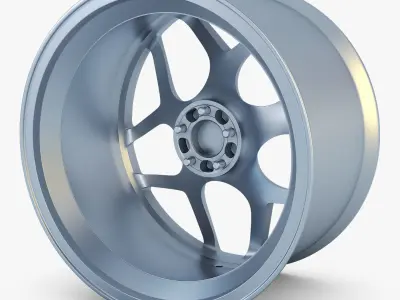 Vossen CG 205 19 wheel silver 3D model