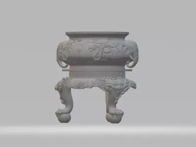Chinese Ding Furnace Incense 3D print model